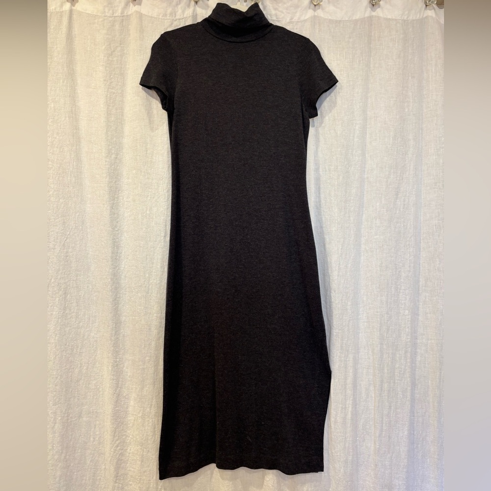 Polo by Ralph Lauren Dark Heather Gray Midi Dress